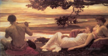 Lord Frederic Leighton Painting - Idyll Academicism Frederic Leighton